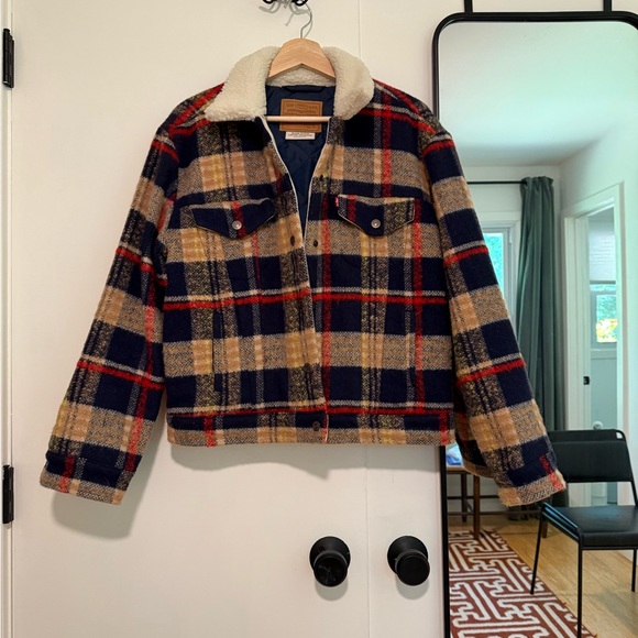 Levi’s Wool Trucker Jacket | Size Medium | Multi color - Picture 1 of 3